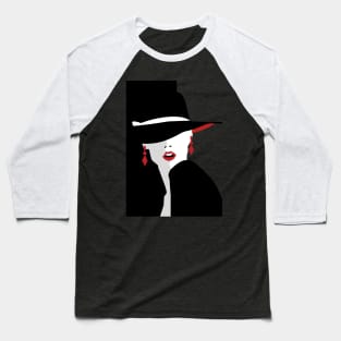 Coffeemania Girl in a hat Baseball T-Shirt